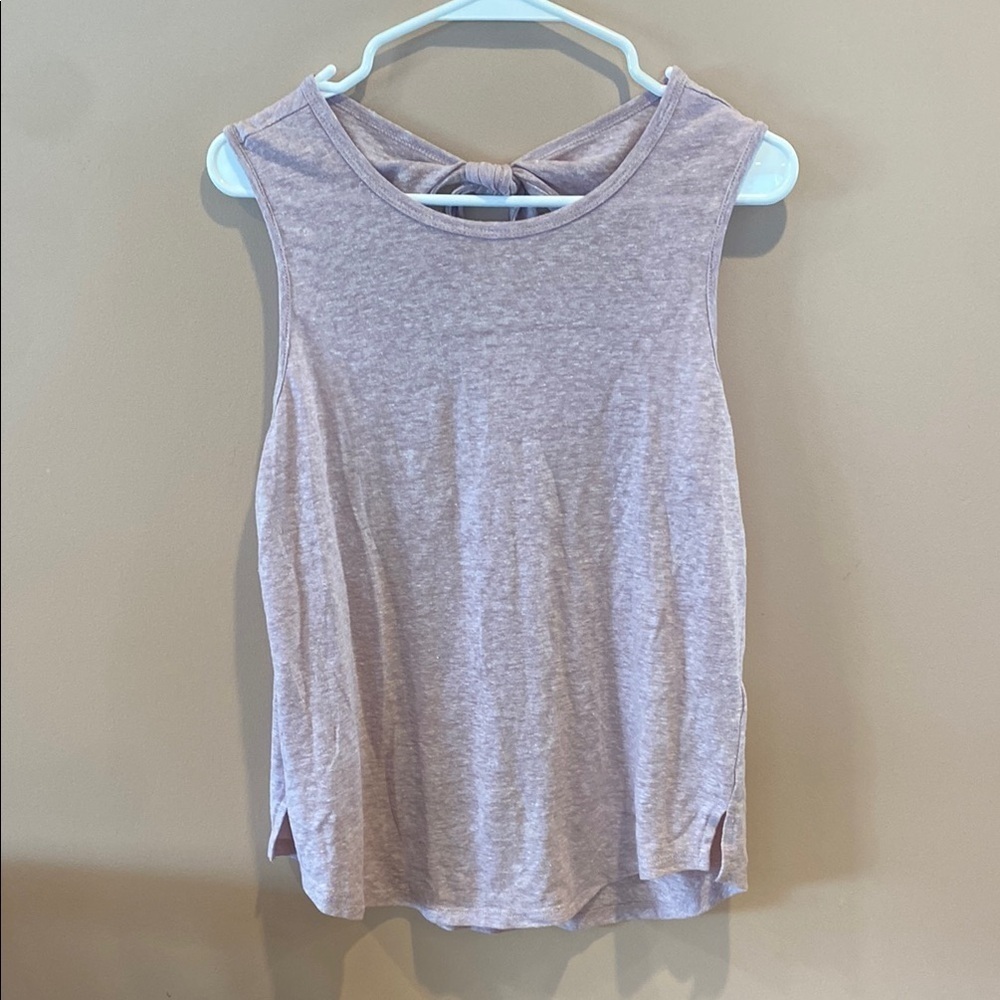 Old navy linen blend tie back tank